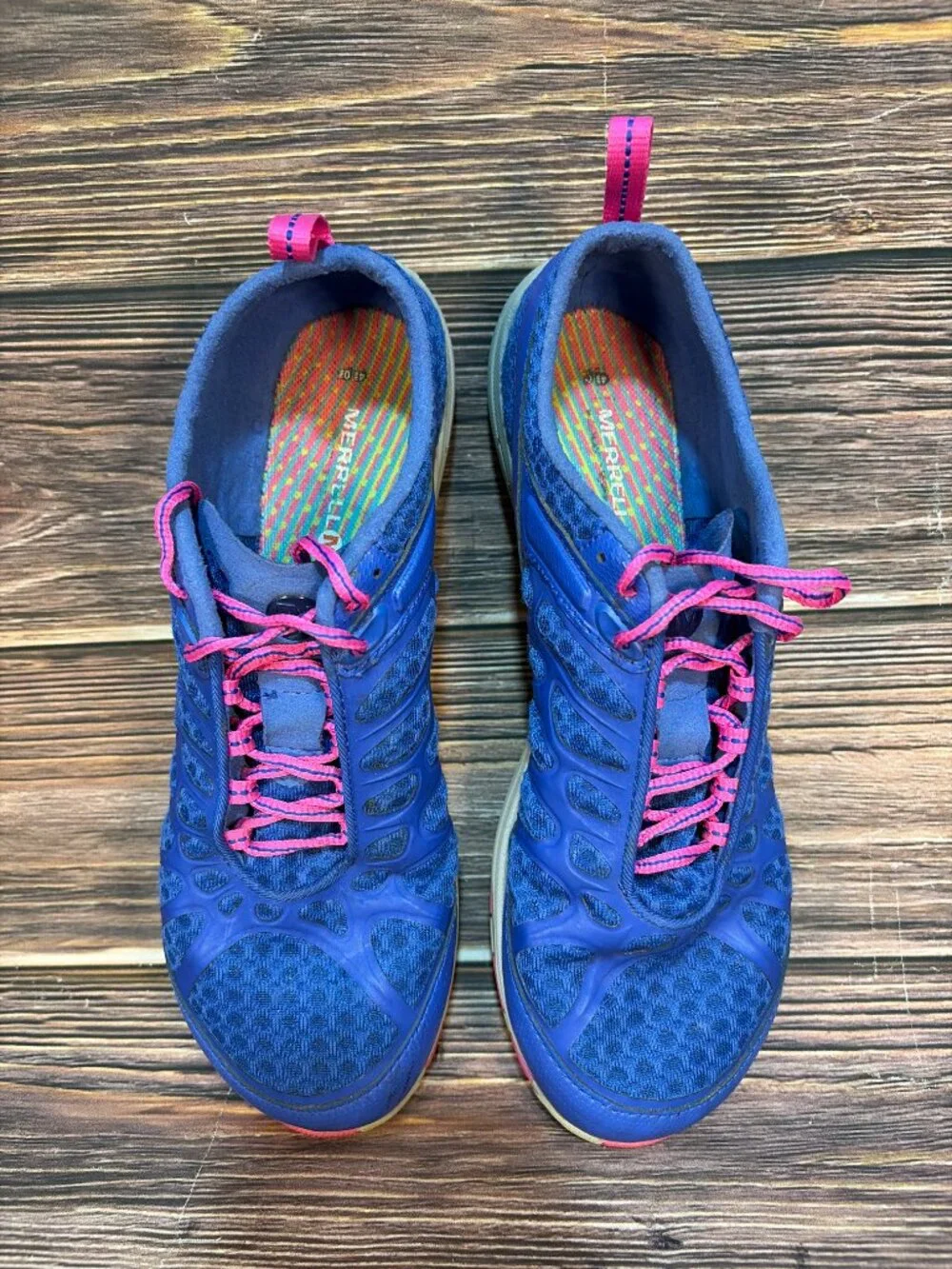 Merrell Crush Glove Women's Minimalist Cross Training Shoes Blue Size 10‎